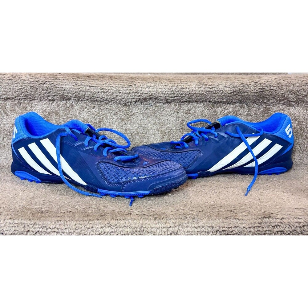 Adidas Men's Free Futbol Soccer Shoes Sneakers Blue Turf Cleats Team Game Sz 13